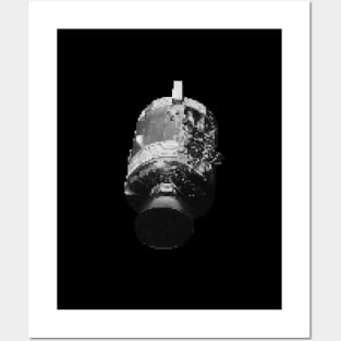 Apollo Command Module - Black and White Posters and Art